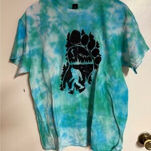Men's Tie-Dye Bigfoot Graphic Tee